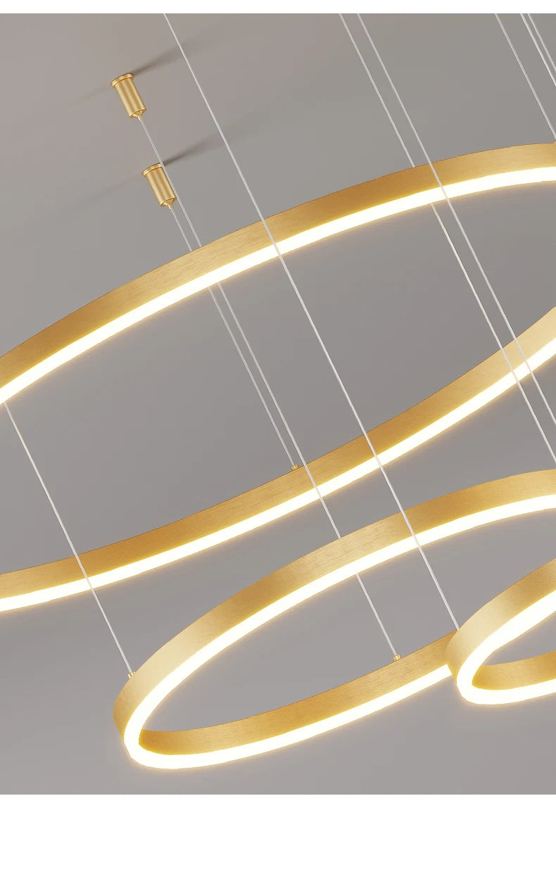Lustre Anneaux LED Concentriques