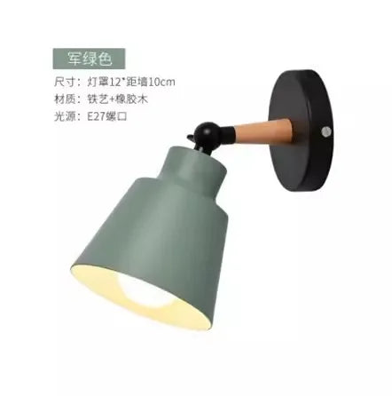 Nordic Wooden Macaron Wall Light Scandinavian Style | Lumfyr