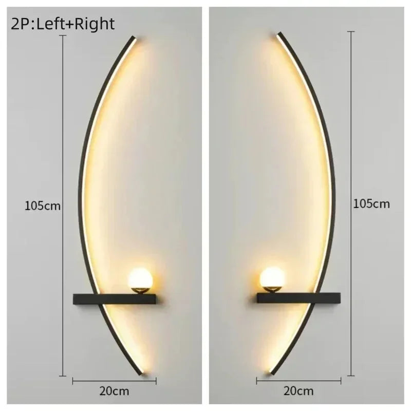 Applique Murale LED Courbée