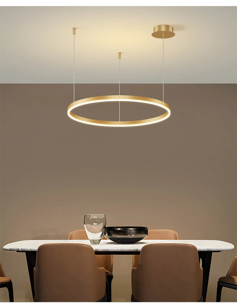 Lustre Anneaux LED Concentriques