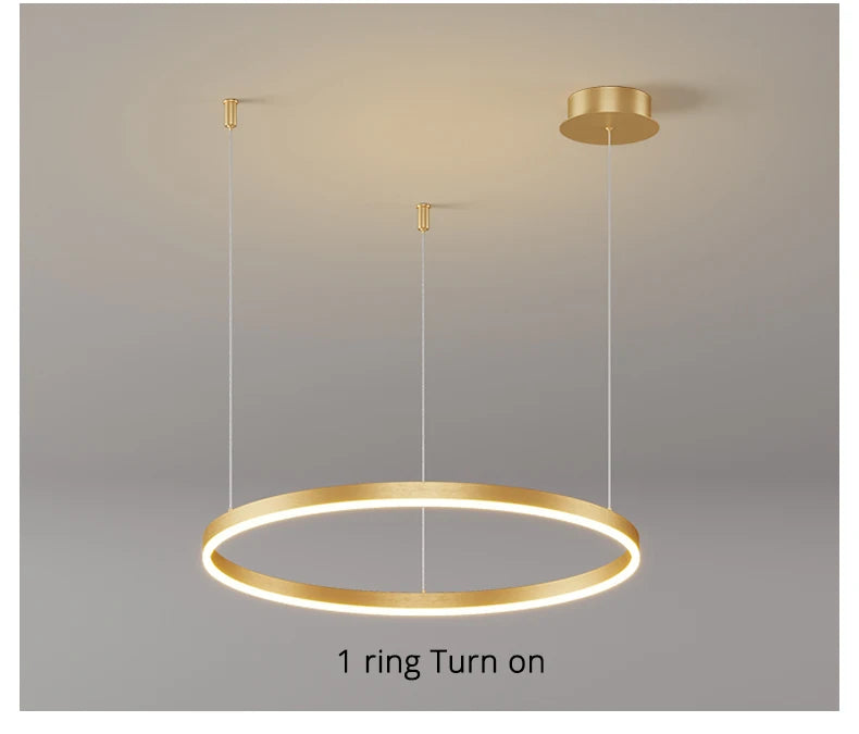 Lustre Anneaux LED Concentriques