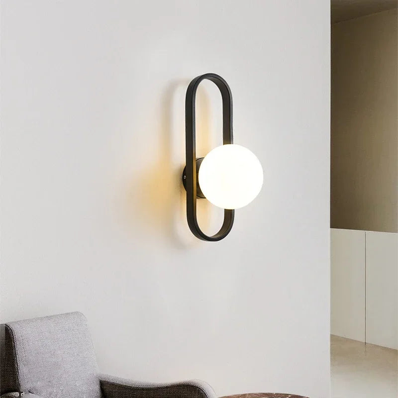 12W LED Wall Sconce Modern Design Frosted Glass | Lumfyr