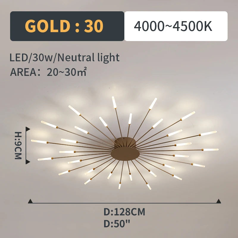 Plafonnier Soleil LED Rayonnant