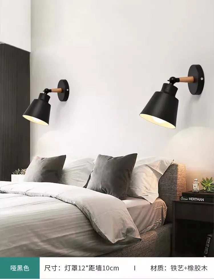 Nordic Wooden Macaron Wall Light Scandinavian Style | Lumfyr