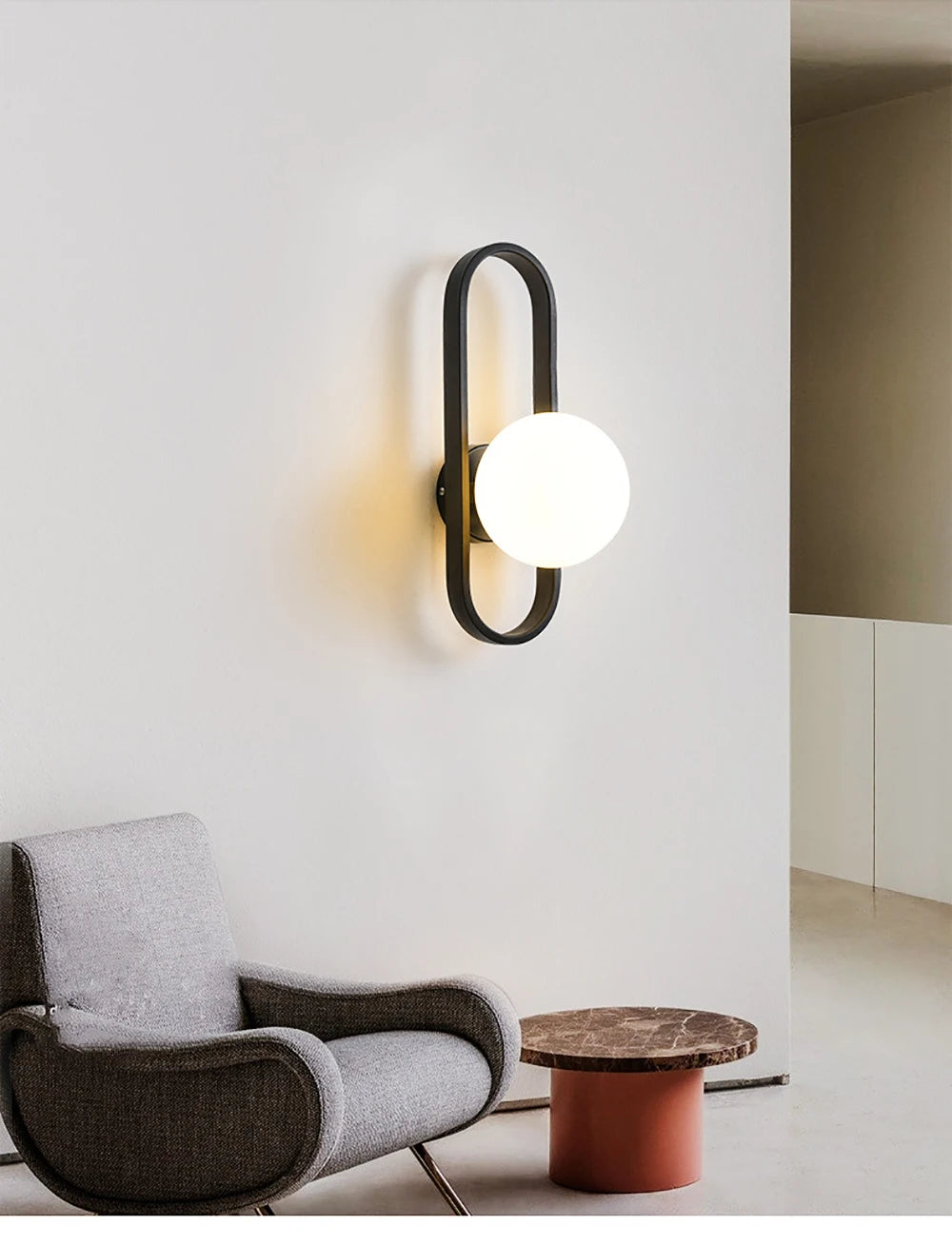 12W LED Wall Sconce Modern Design Frosted Glass | Lumfyr