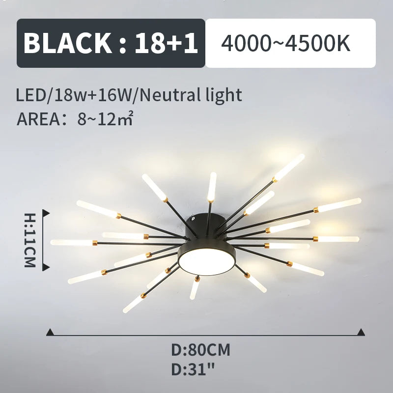 Plafonnier Soleil LED Rayonnant