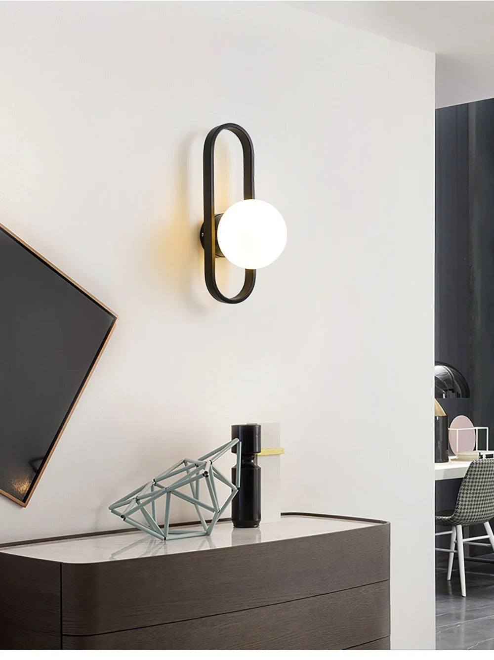 12W LED Wall Sconce Modern Design Frosted Glass | Lumfyr