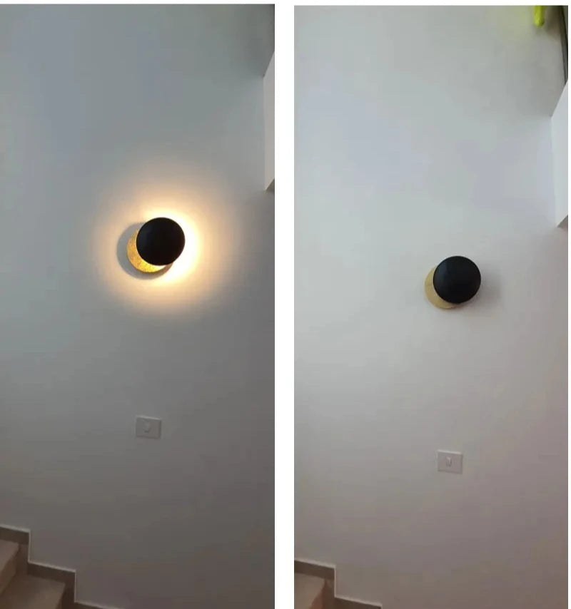 Applique Murale Ronde LED Design Lune