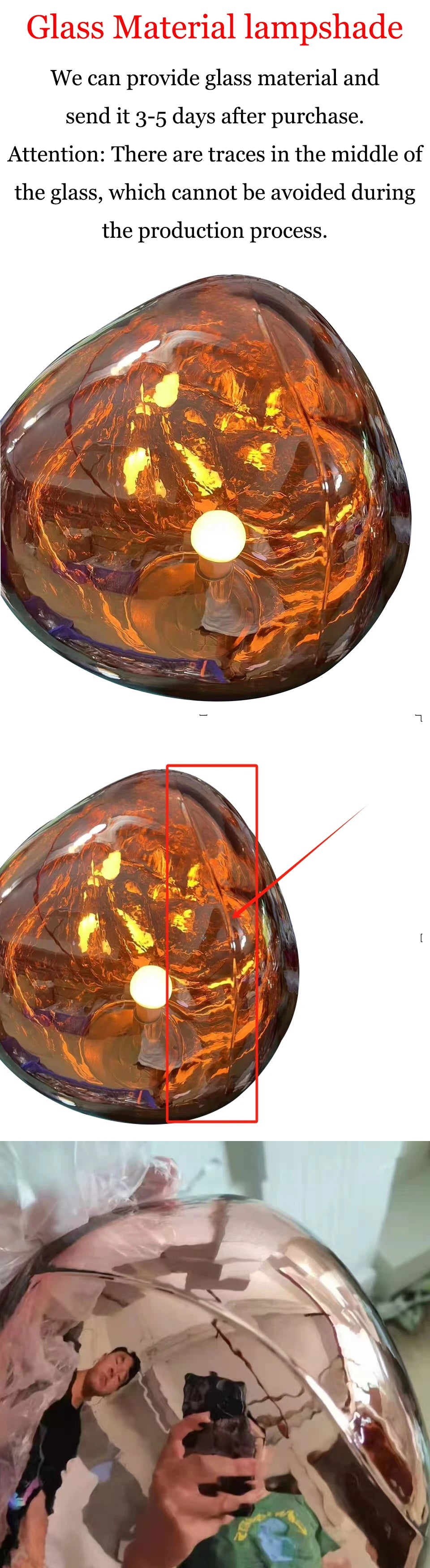 Suspension Boule Acrylique