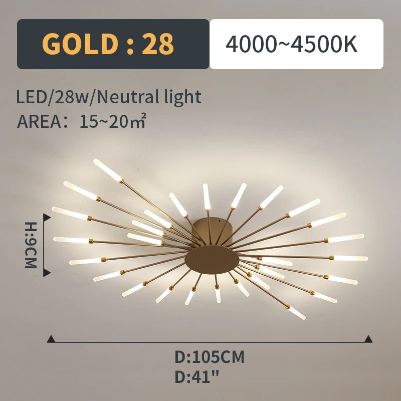 Plafonnier Soleil LED Rayonnant