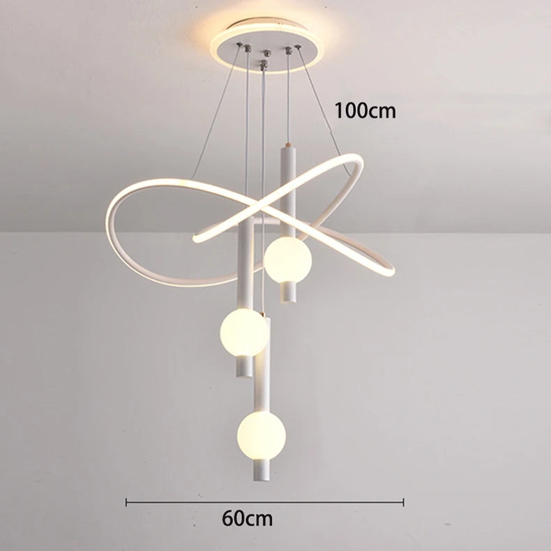 Lustre Suspension LED Pampilles
