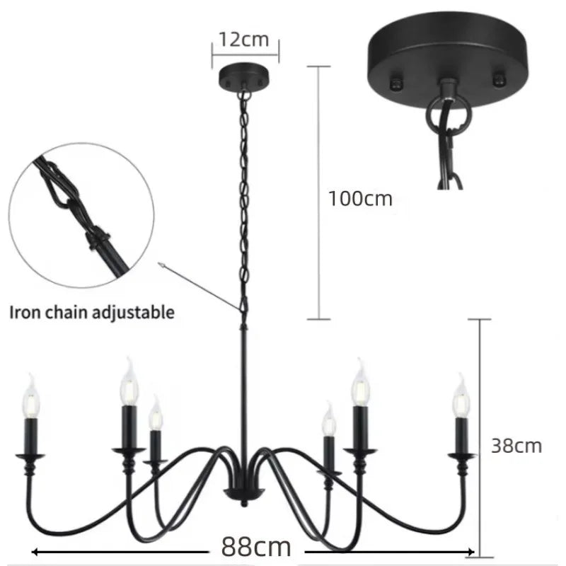 Lustre Rétro 4 à 8 Bras