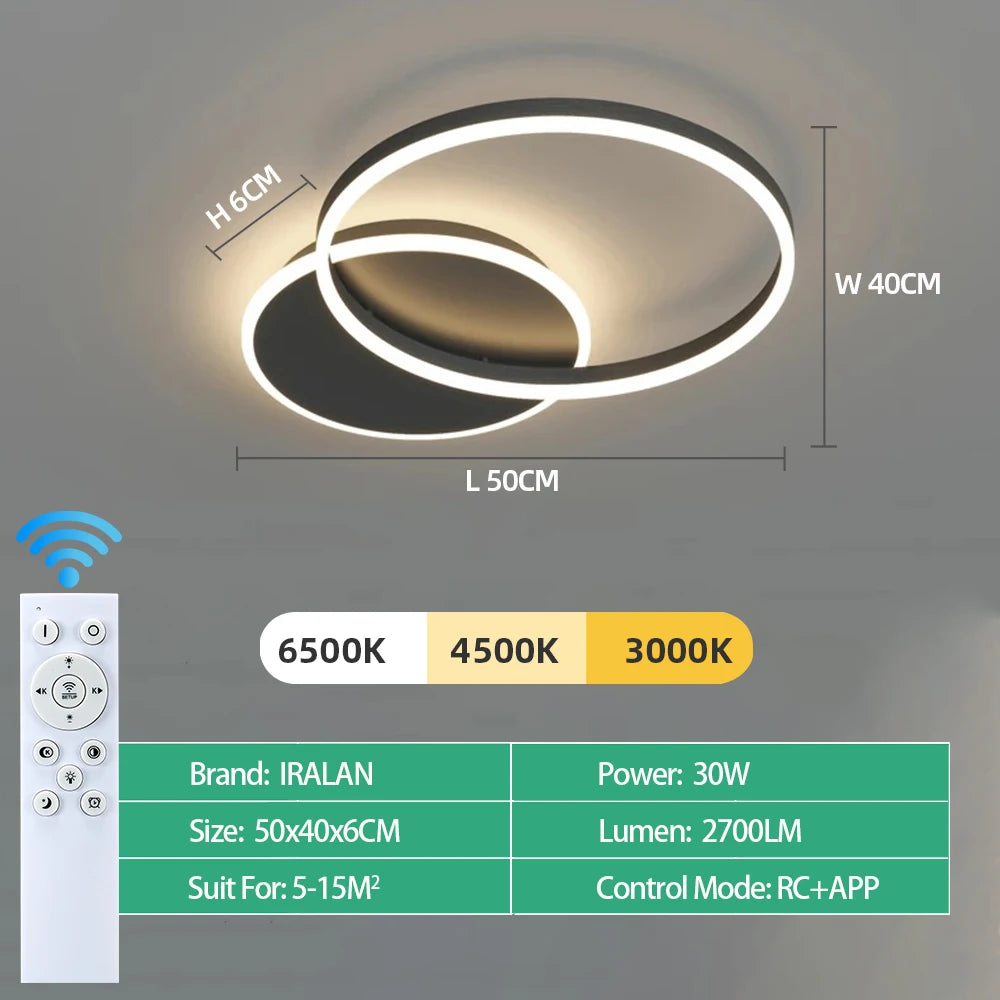 Plafonnier LED Lames 1 à 6 Têtes