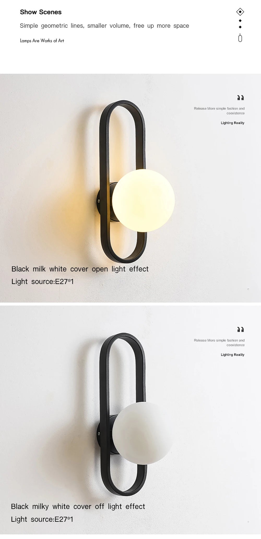 12W LED Wall Sconce Modern Design Frosted Glass | Lumfyr