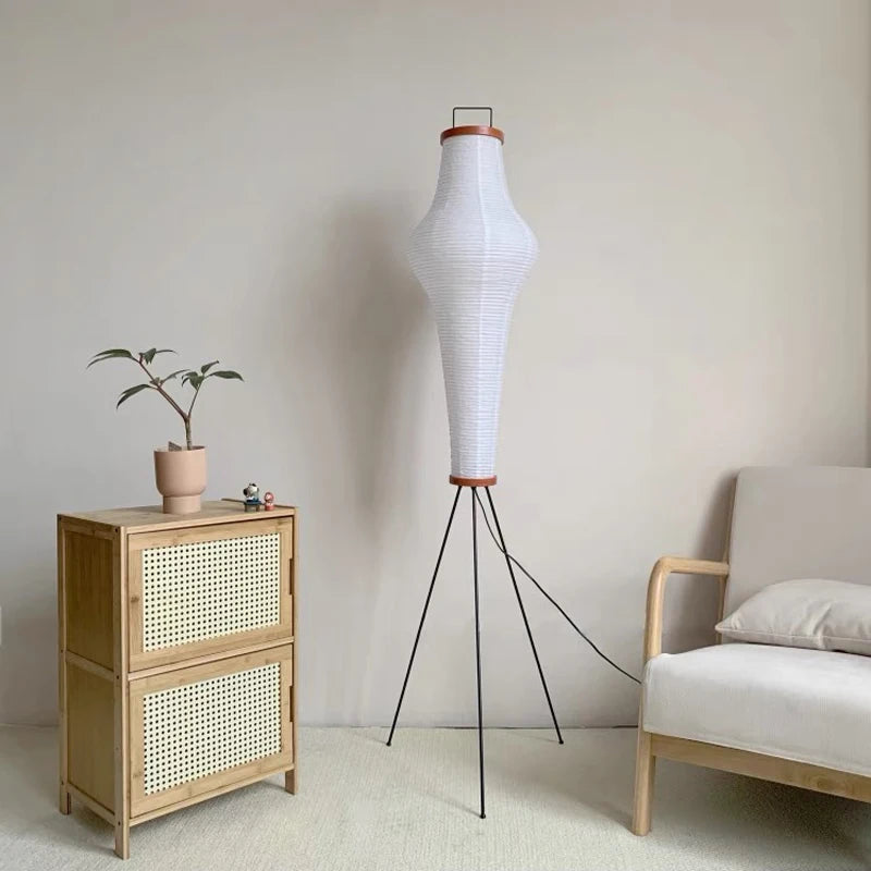 Lampadaire Papier de Riz Design Japonais