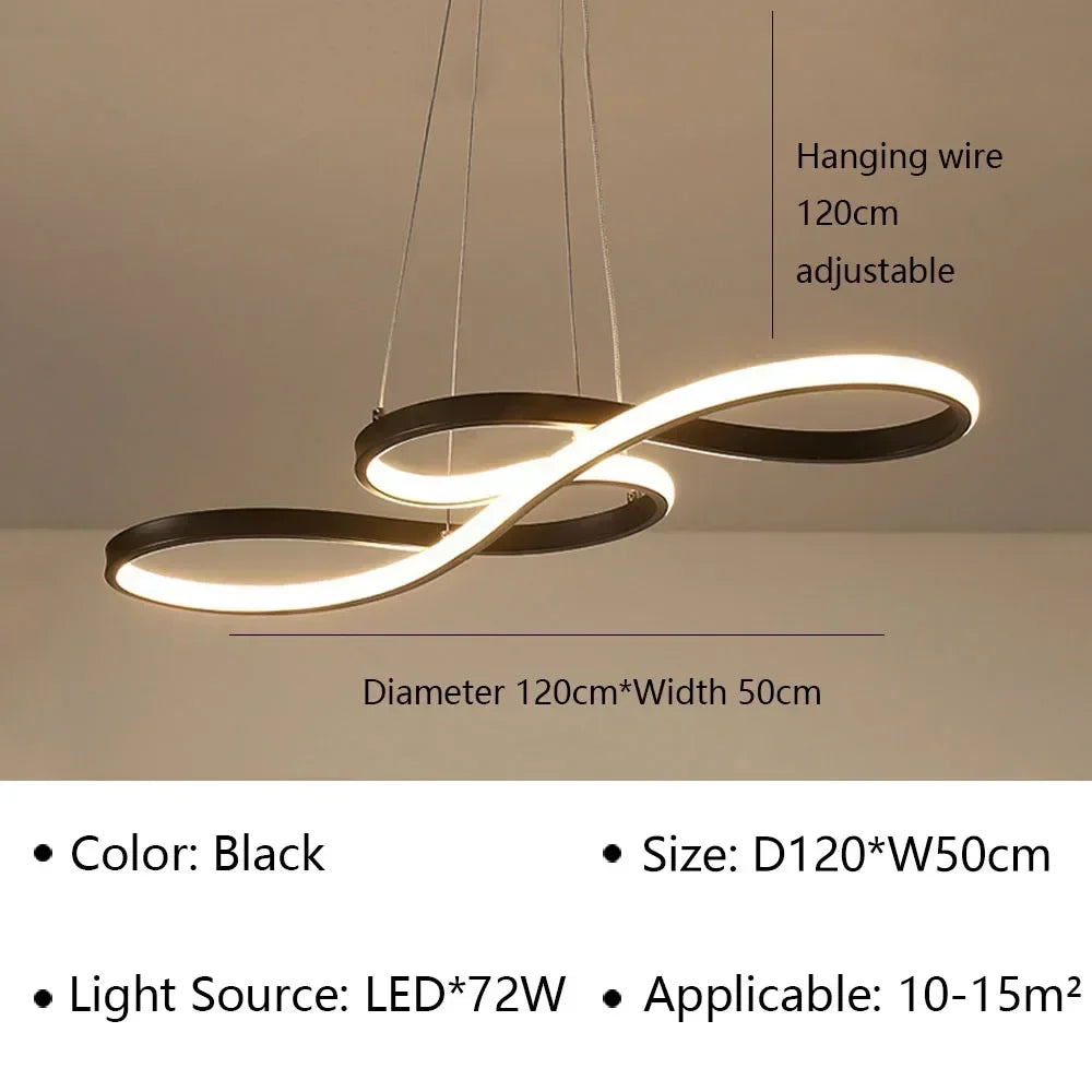Suspension LED design courbe