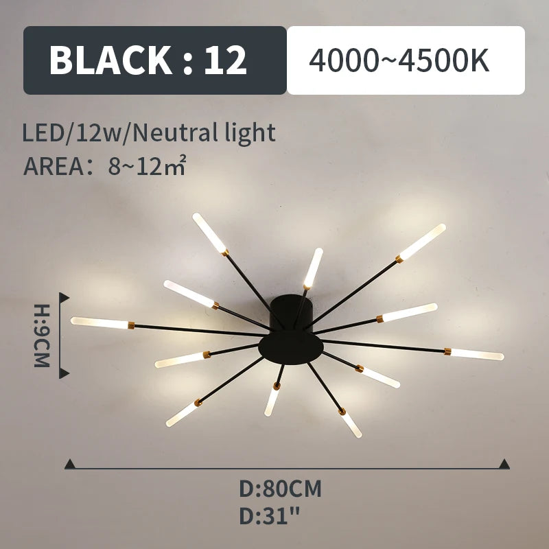 Plafonnier Soleil LED Rayonnant