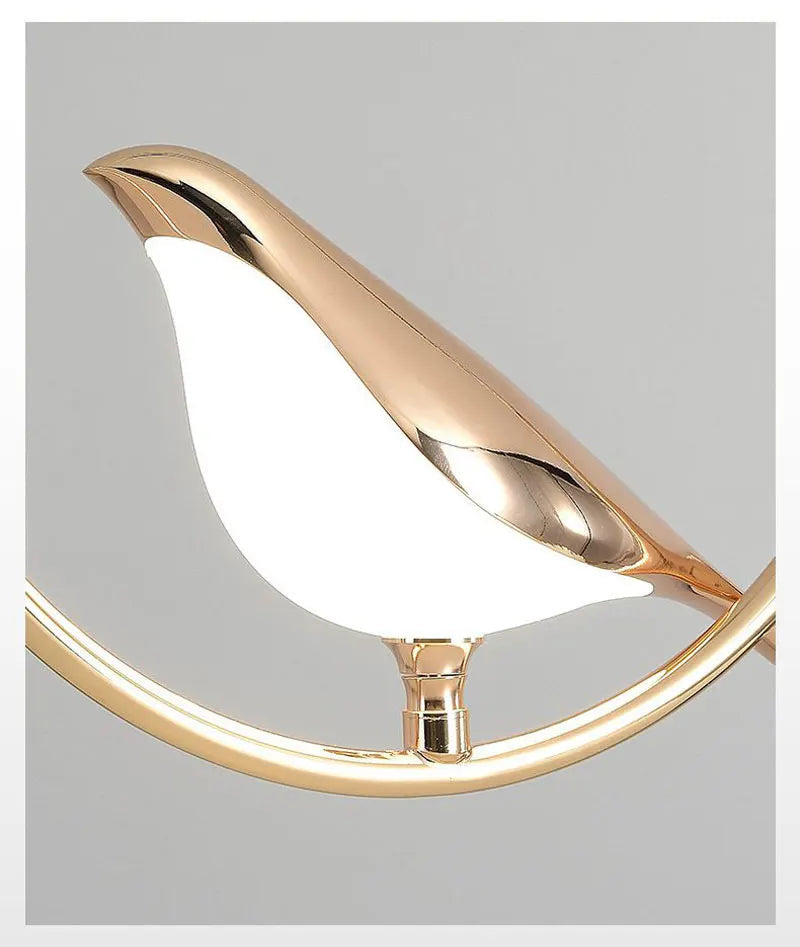 Suspension Oiseau Pie LED Ellipse Rotative