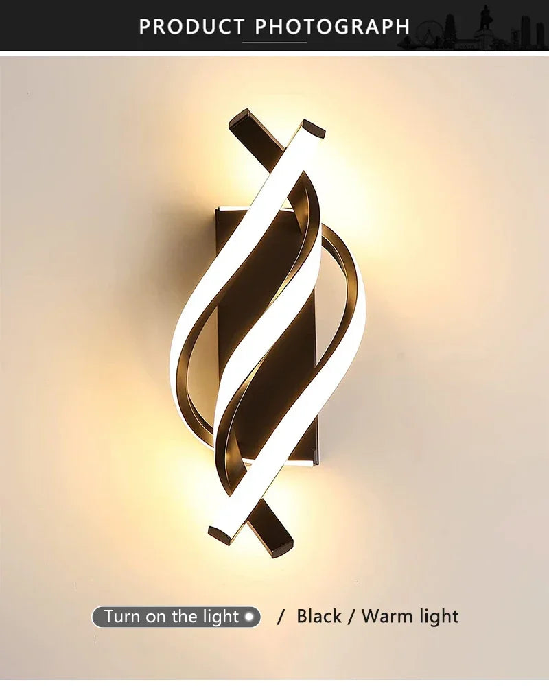 Applique Murale LED Spirale
