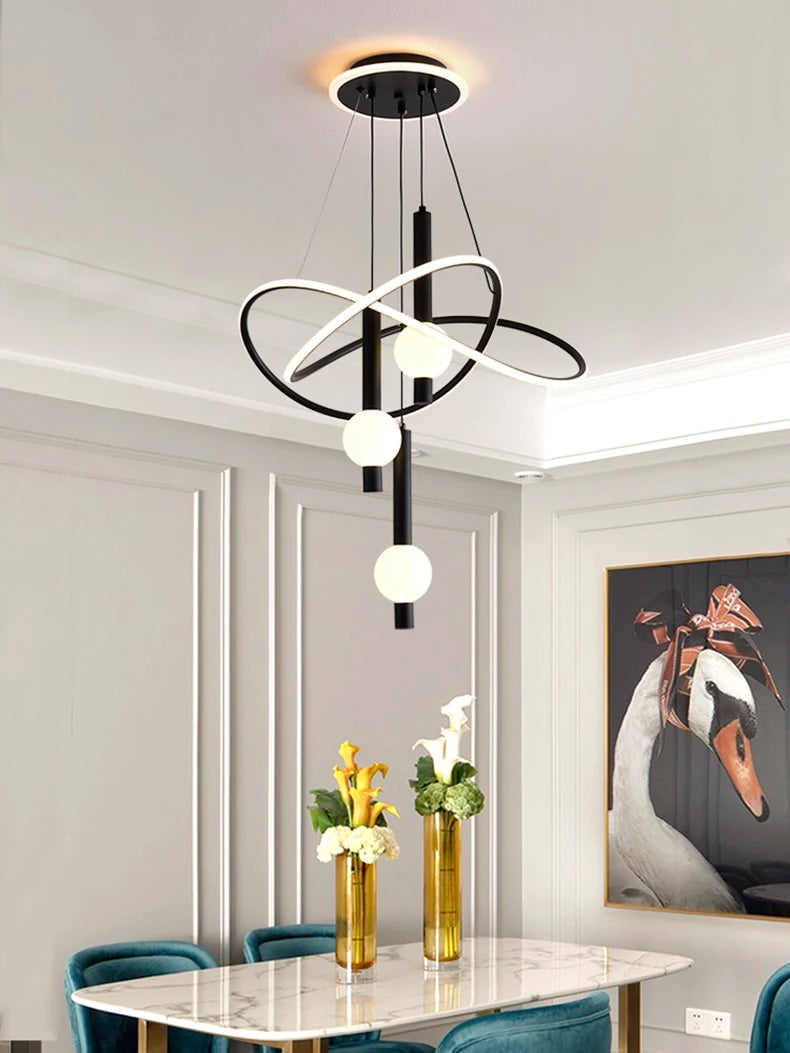 Lustre Suspension LED Pampilles