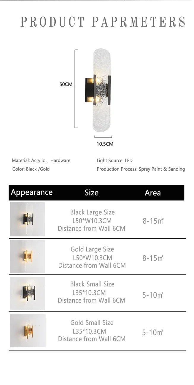 Luxury Contemporary LED Capsule Natural Marble Wall Sconce | Lumfyr