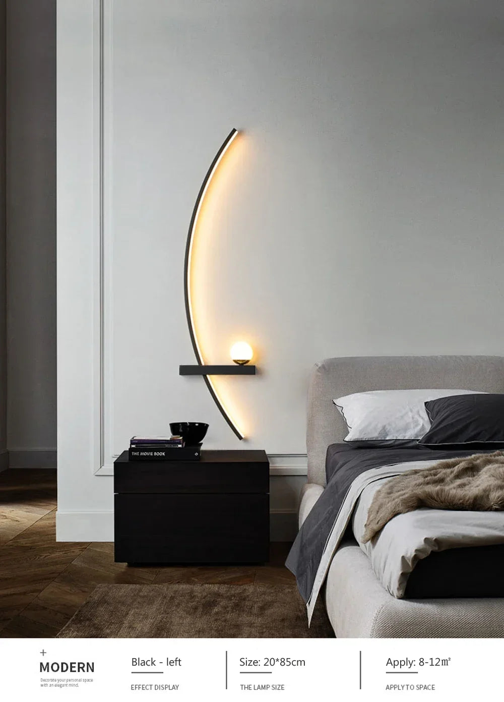 Applique Murale LED Courbée