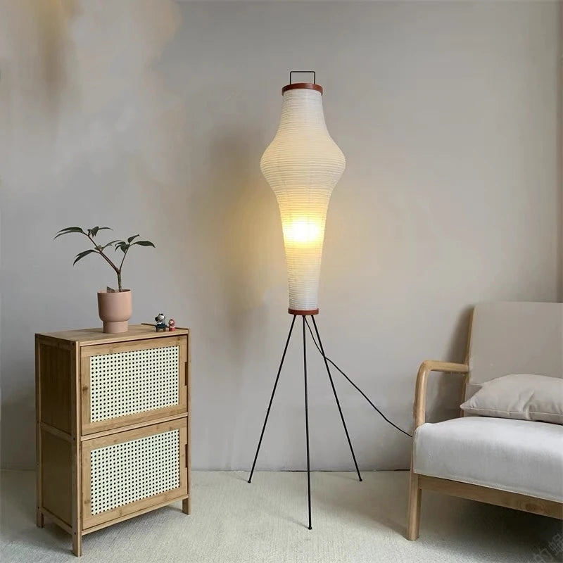 Lampadaire Papier de Riz Design Japonais