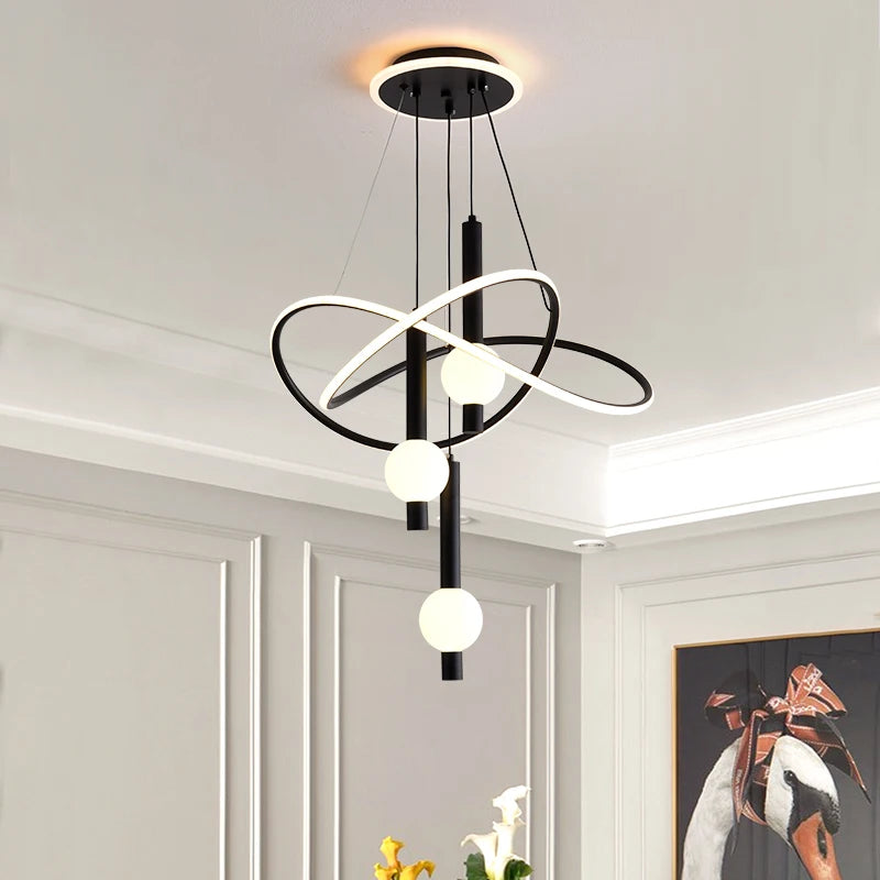 Lustre Suspension LED Pampilles