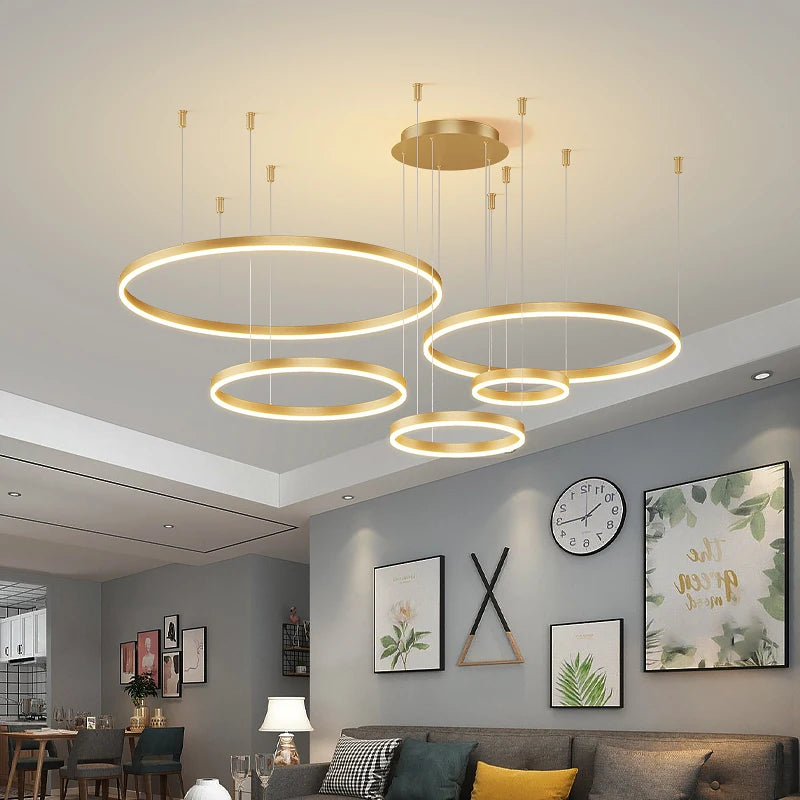 Lustre Anneaux LED Concentriques