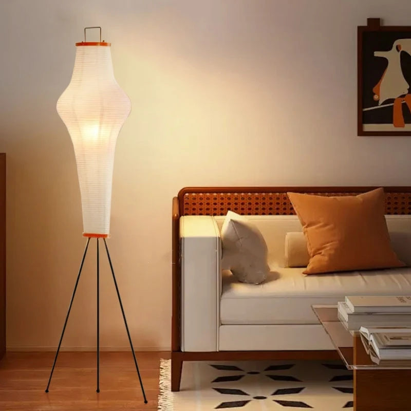 Lampadaire Papier de Riz Design Japonais