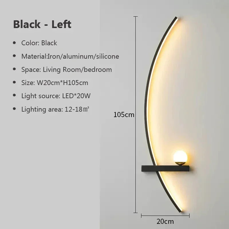 Applique Murale LED Courbée