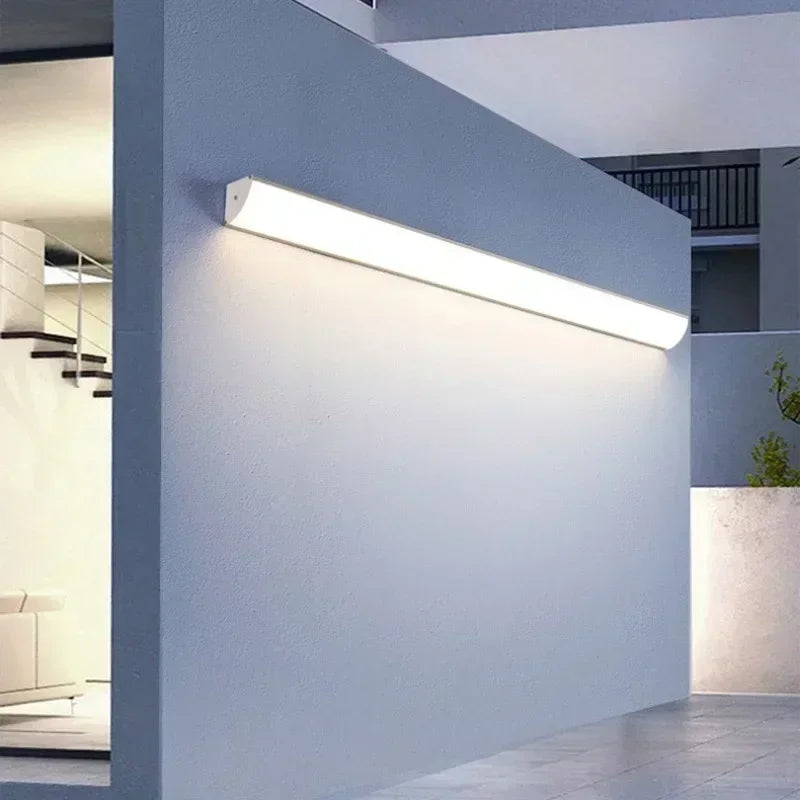 Applique Murale Extérieure LED Bande Longue IP65 Détecteur
