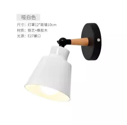 Nordic Wooden Macaron Wall Light Scandinavian Style | Lumfyr