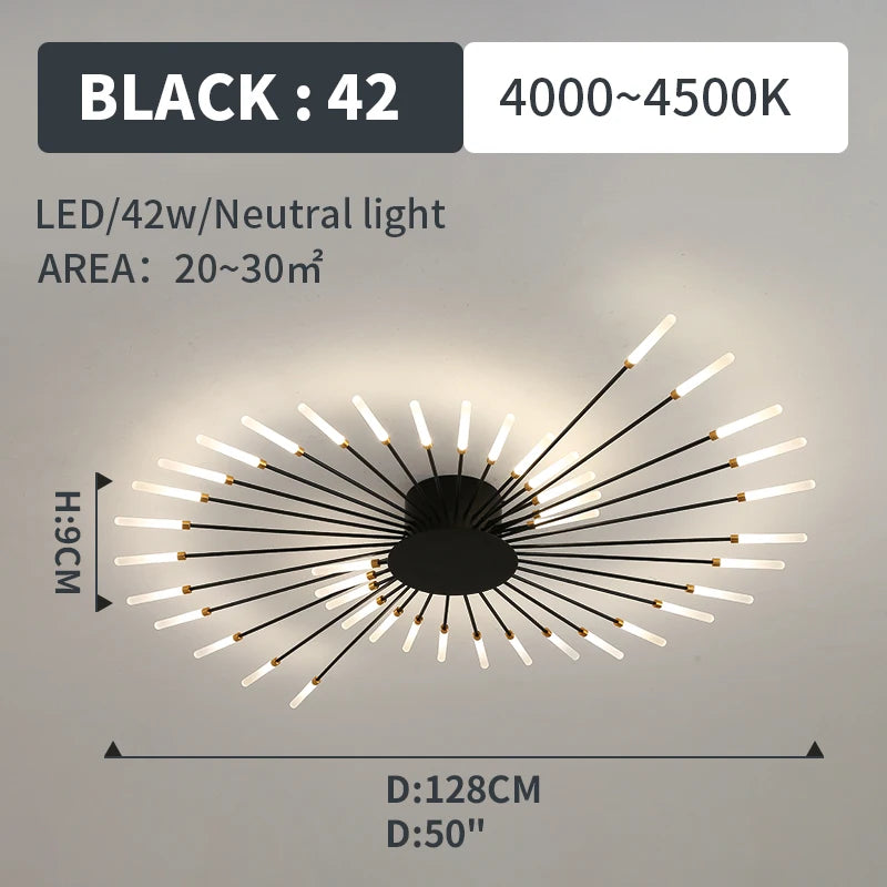 Plafonnier Soleil LED Rayonnant
