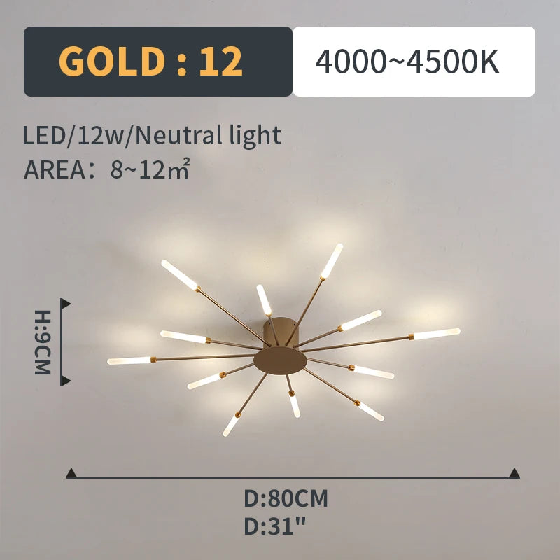 Plafonnier Soleil LED Rayonnant