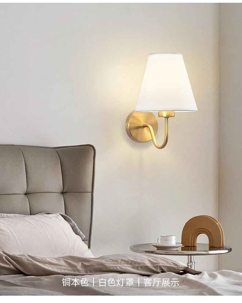 Applique Murale Abat-Jour Tissu