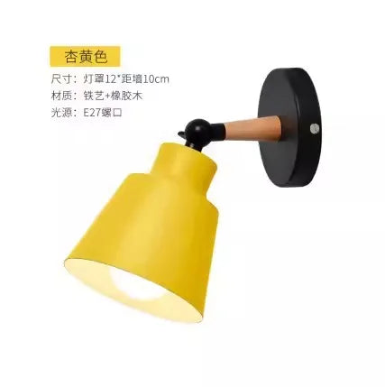 Nordic Wooden Macaron Wall Light Scandinavian Style | Lumfyr