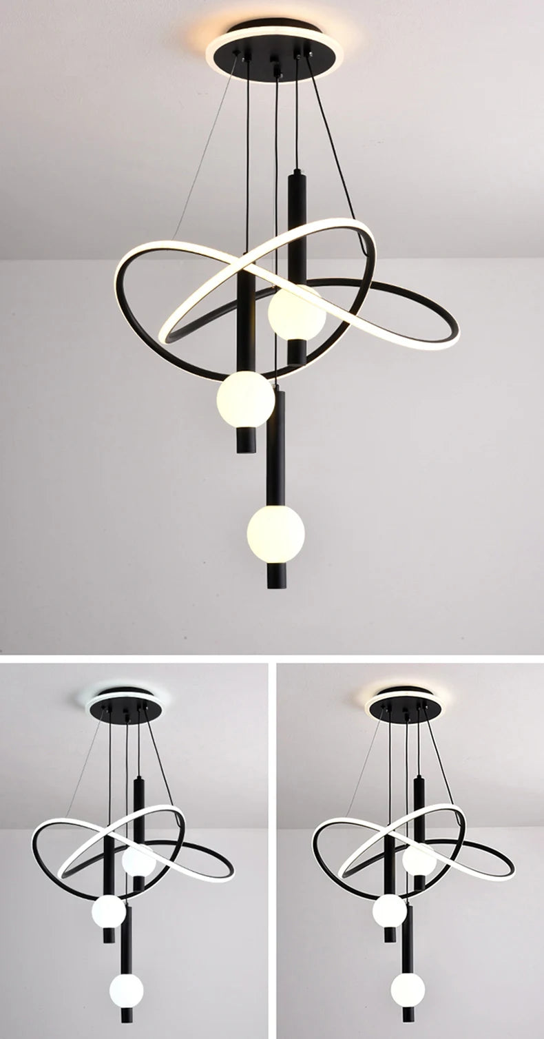 Lustre Suspension LED Pampilles