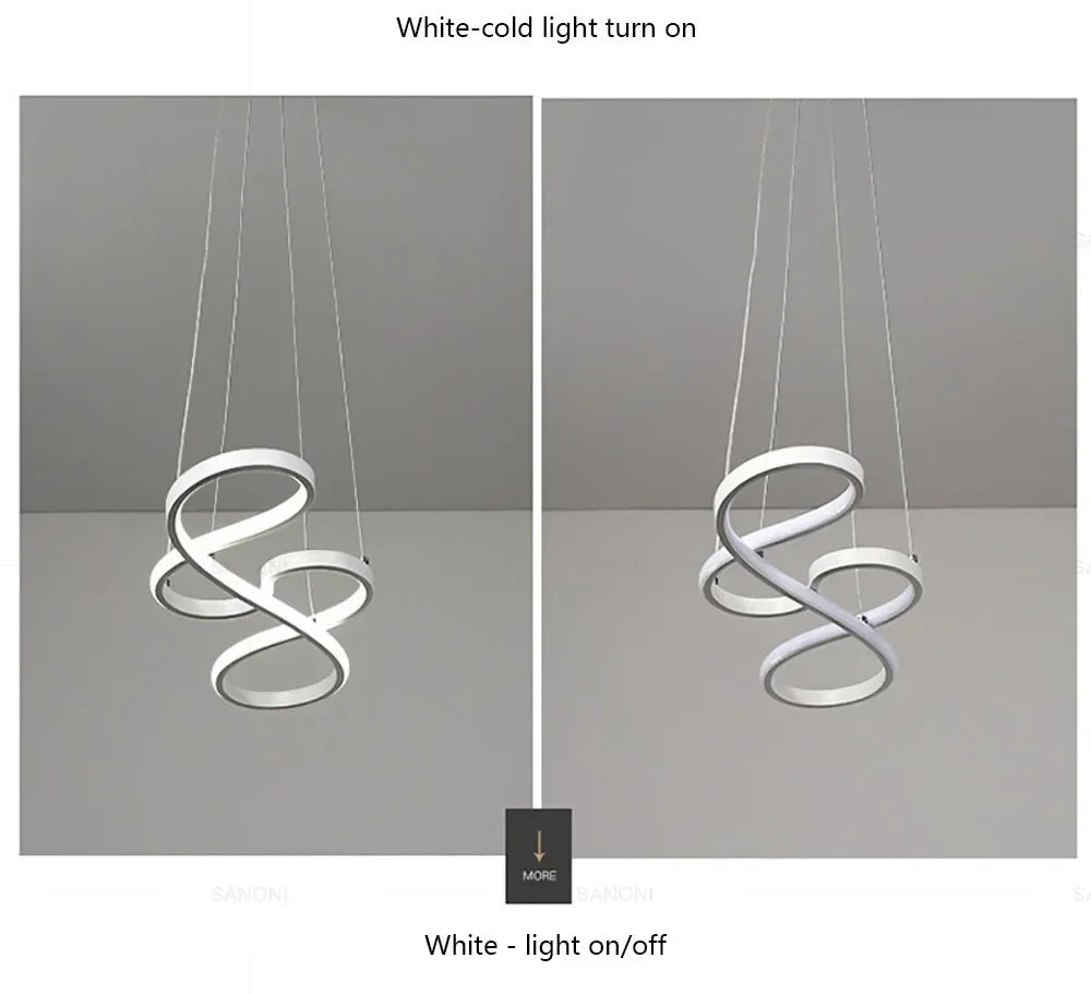 Suspension LED design courbe
