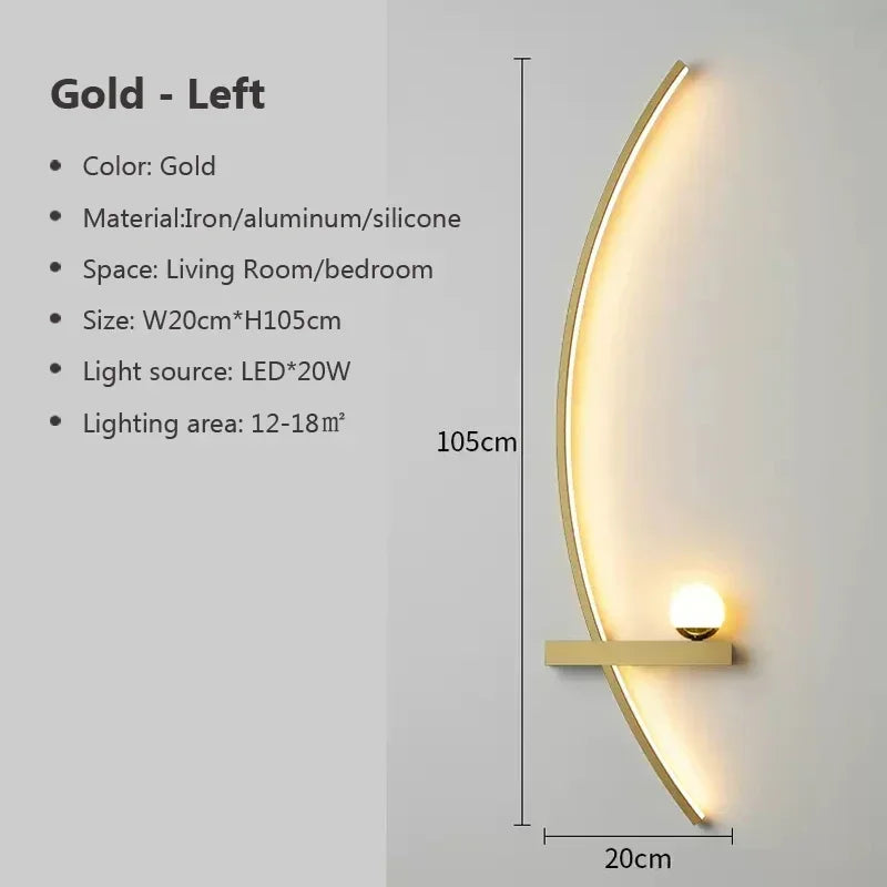 Applique Murale LED Courbée