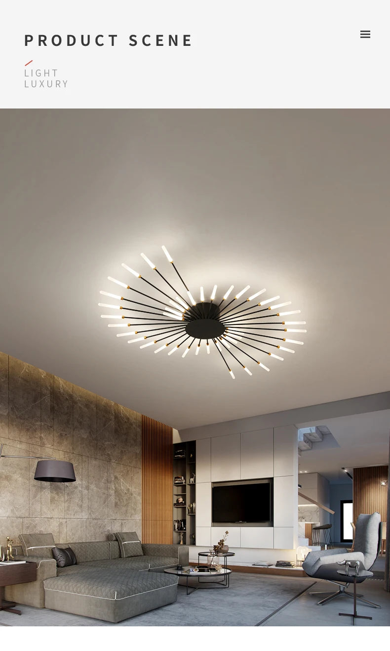 Plafonnier Soleil LED Rayonnant