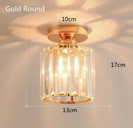 Plafonnier Cristal Rond ou Carré