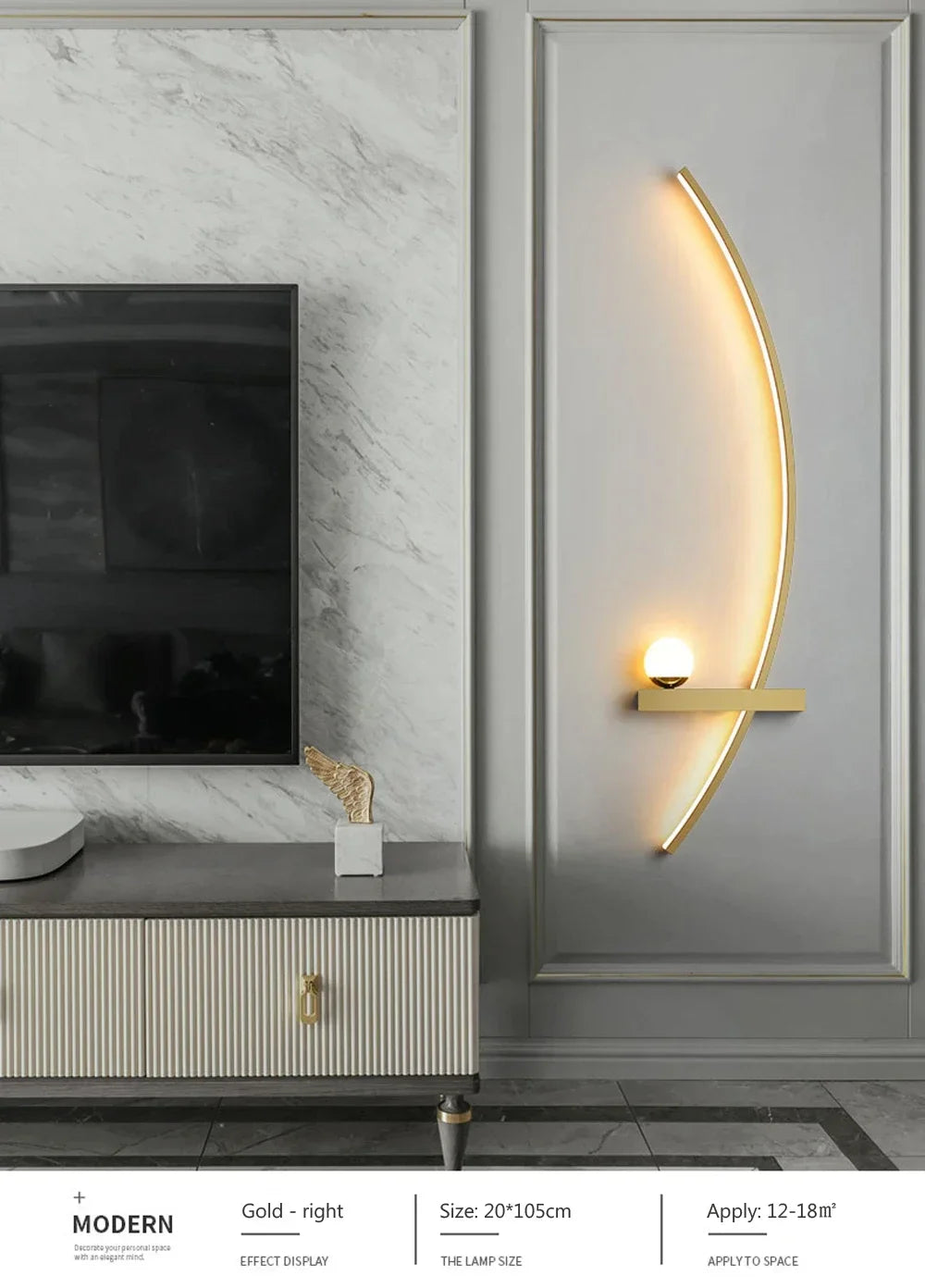 Applique Murale LED Courbée