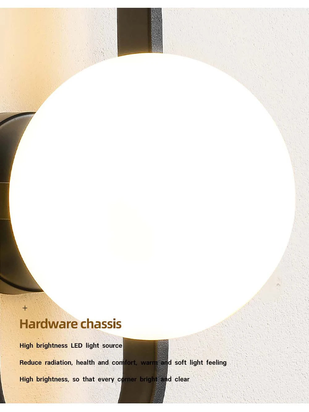 12W LED Wall Sconce Modern Design Frosted Glass | Lumfyr