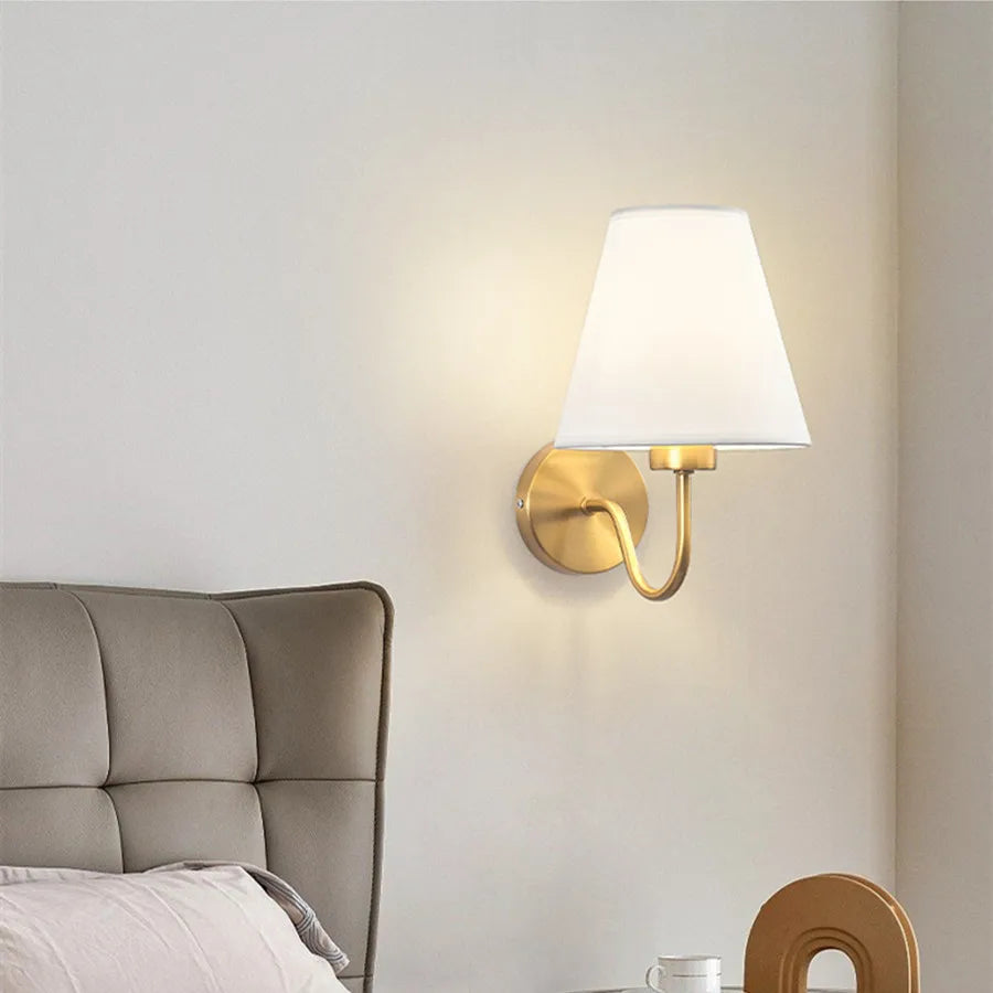 Applique Murale Abat-Jour Tissu