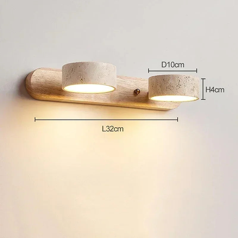 Applique Murale Travertin LED Orientable