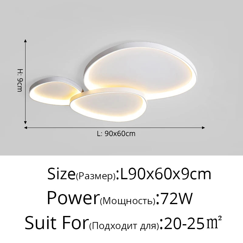 Plafonnier LED Galets