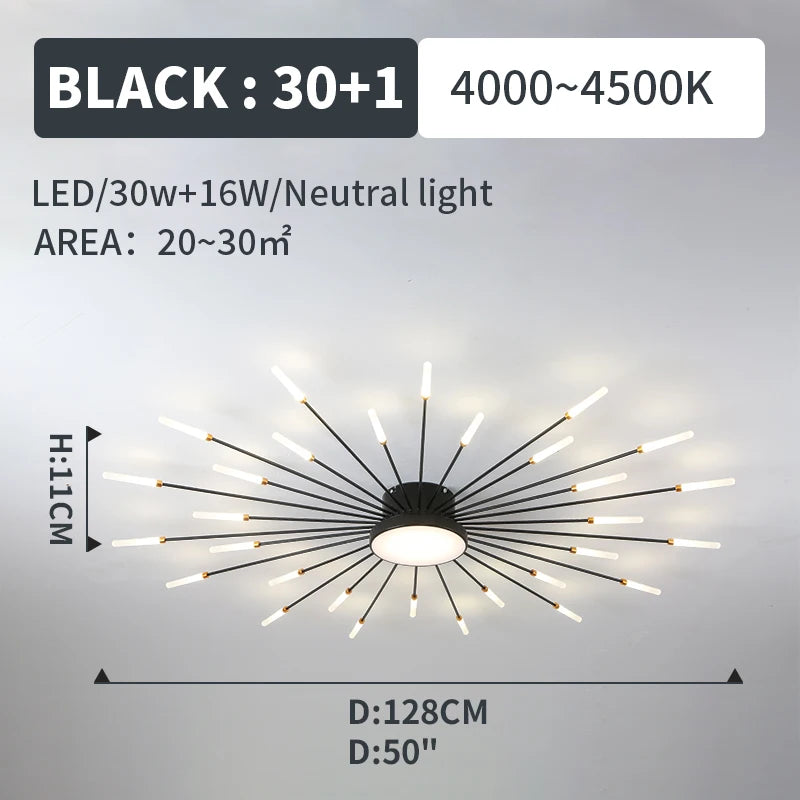 Plafonnier Soleil LED Rayonnant