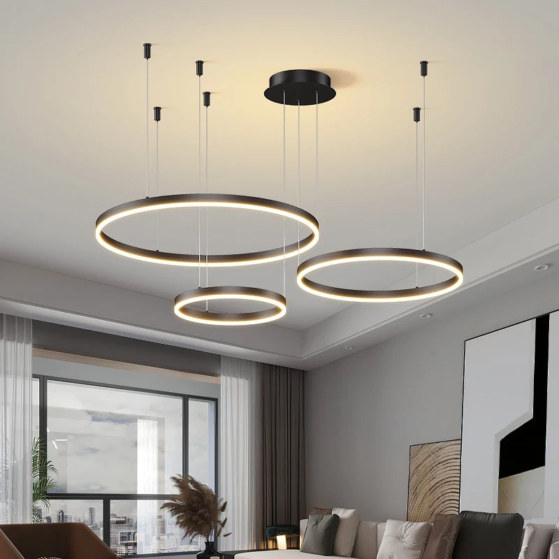 Lustre Anneaux LED Concentriques