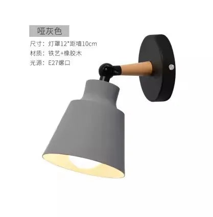 Nordic Wooden Macaron Wall Light Scandinavian Style | Lumfyr
